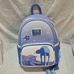 Loungefly Star Wars Hoth Blue and White Backpack